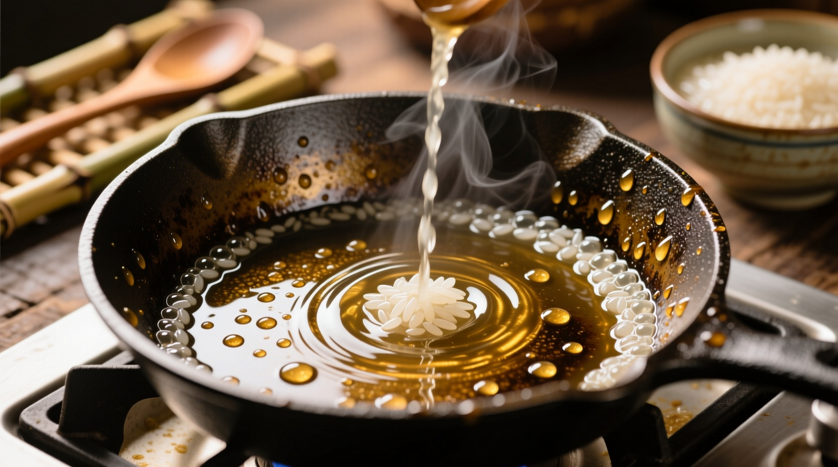 fermented rice water for cast iron cleaning