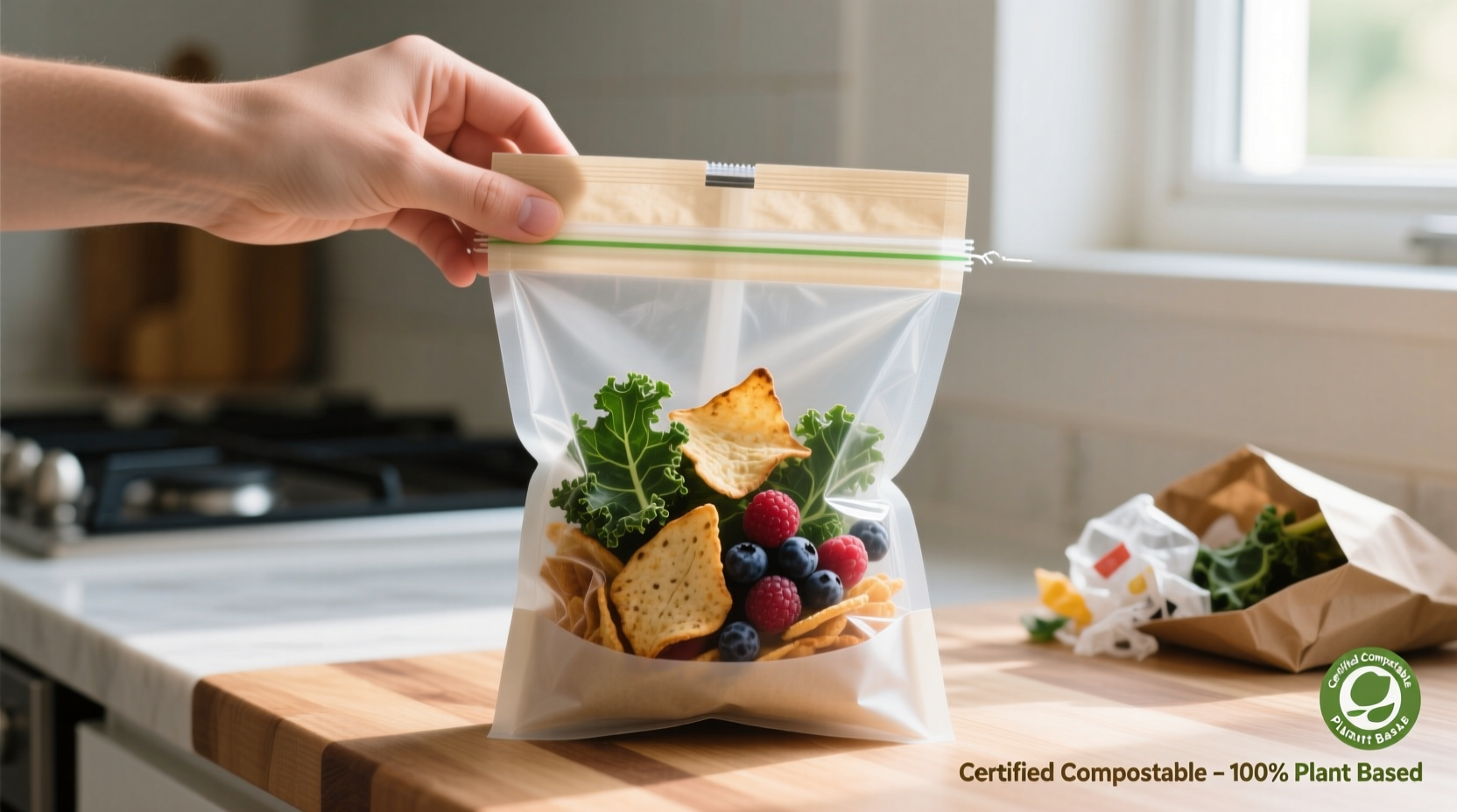 cellulose film bags leakproof compostable