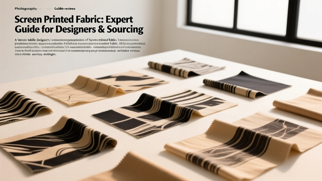 Screen Printed Fabric: Expert Guide for Designers & Sourcing