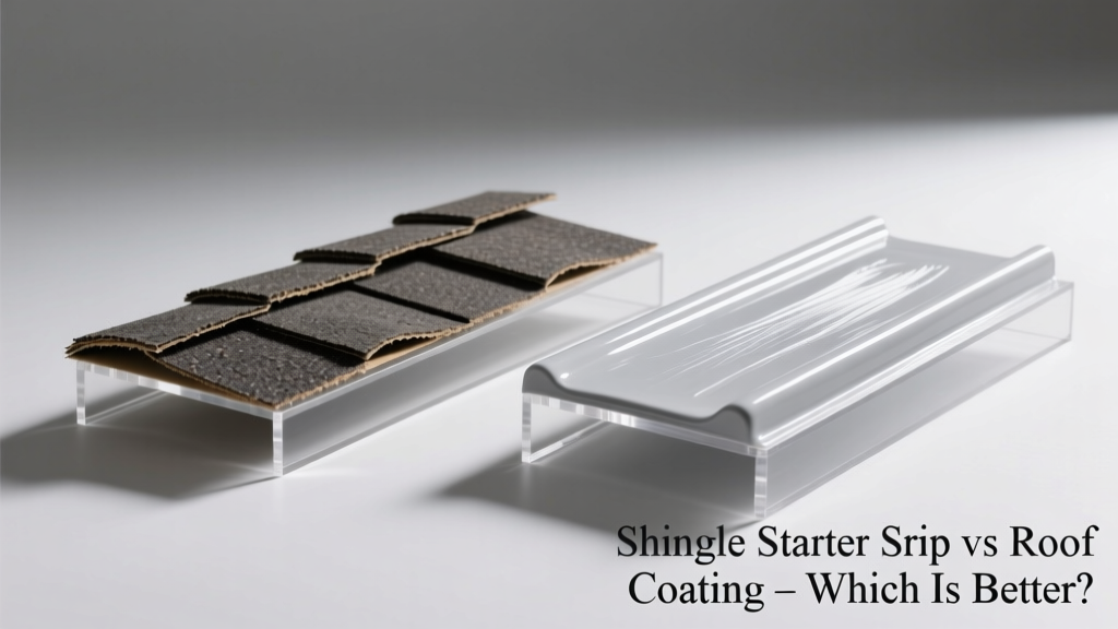 Shingle Starter Strip vs Roof Coating: Which Is Better?