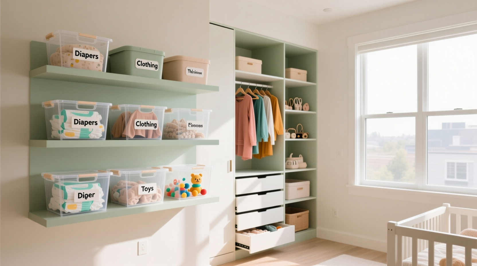 closet organization tips for baby adult gear