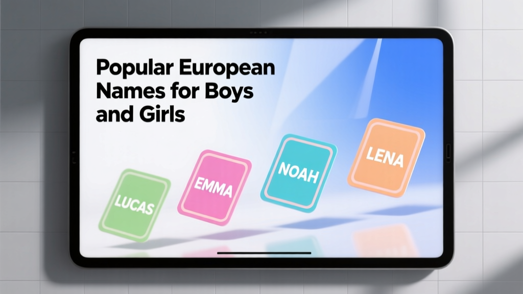 Popular European Names for Boys and Girls: Trends, Origins, and Practical Naming Advice from Real Families
