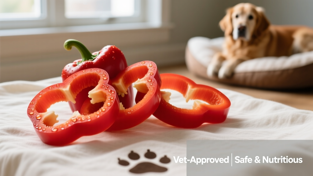 Vibrant red bell pepper slices on a light background