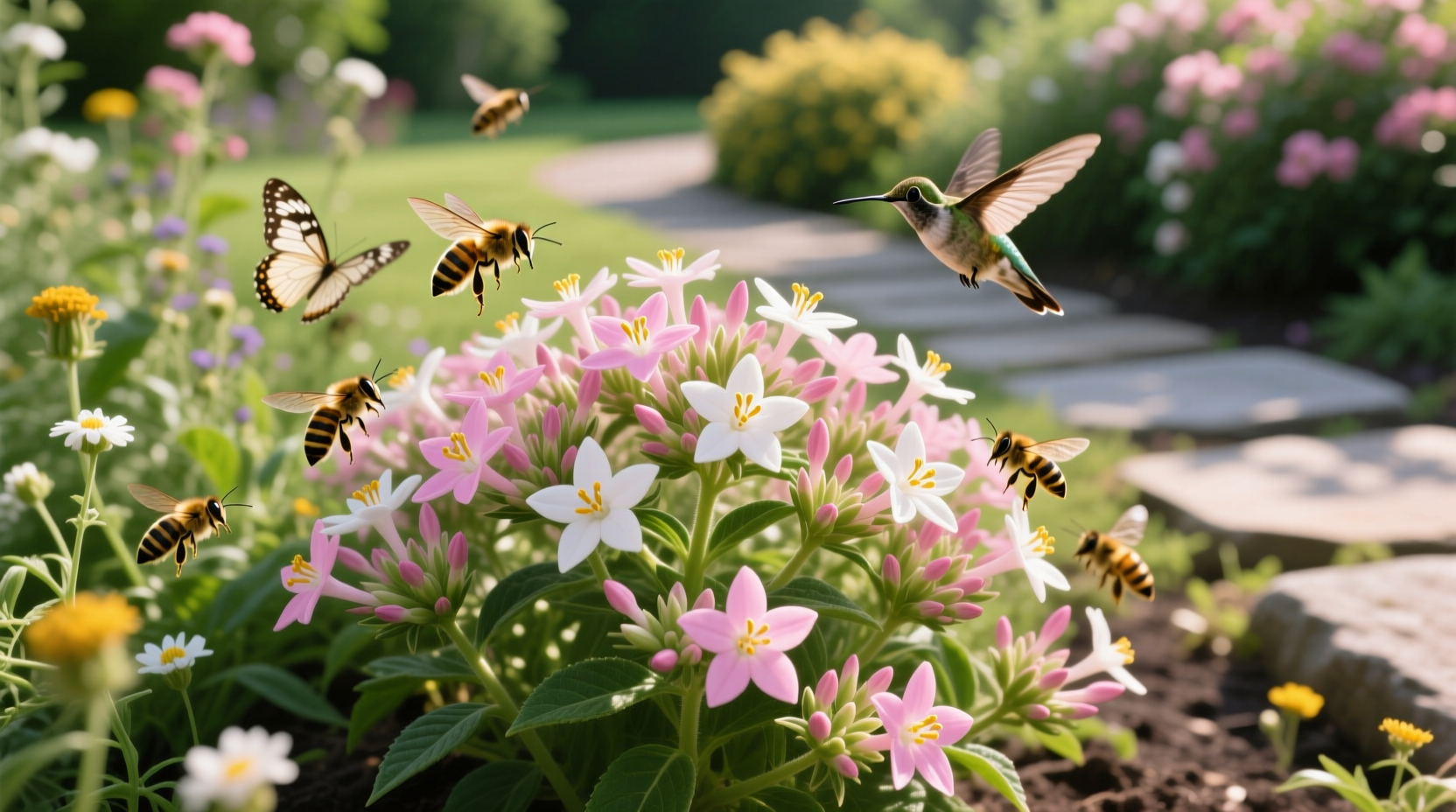 are pentas good for pollinators