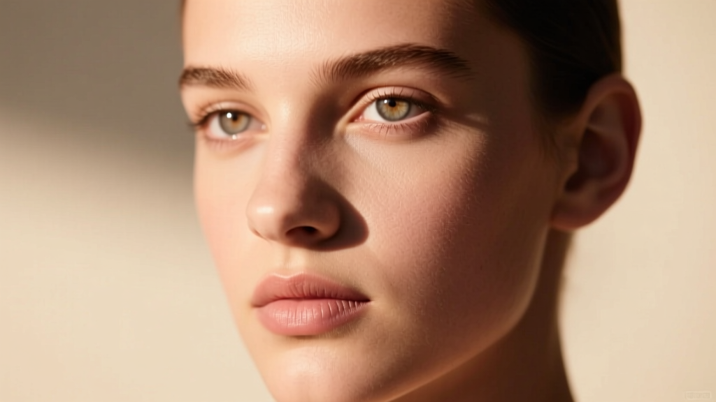 Close-up of a model