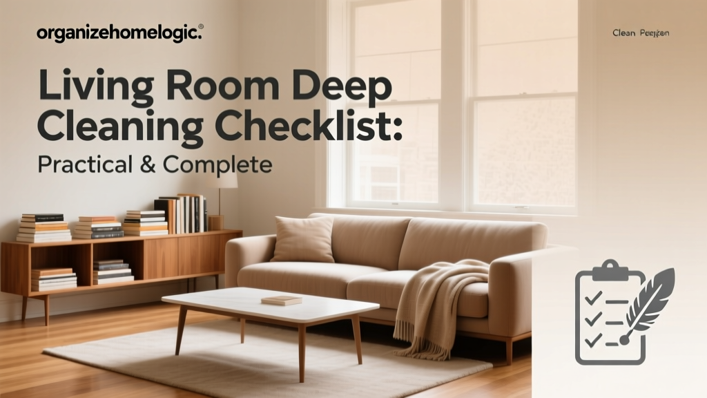 Living Room Deep Cleaning Checklist: Practical & Complete