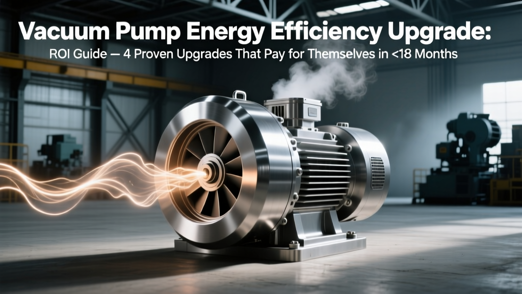Vacuum Pump Energy Upgrades: ROI in <18 Months