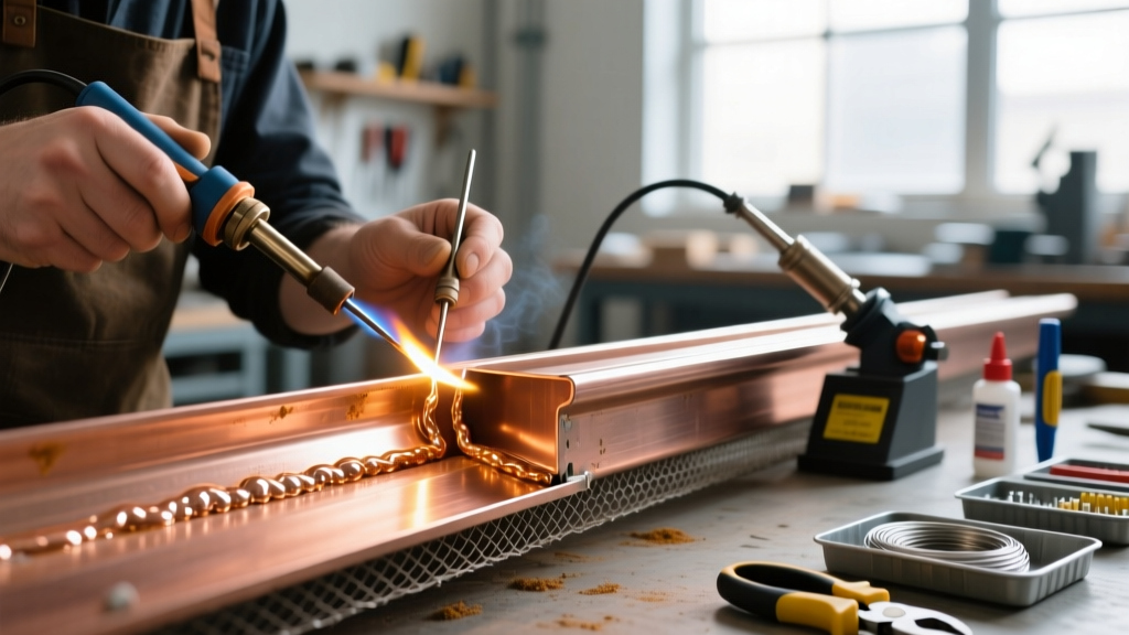 Soldering Copper Gutter Seams: Tool and Technique Pairing