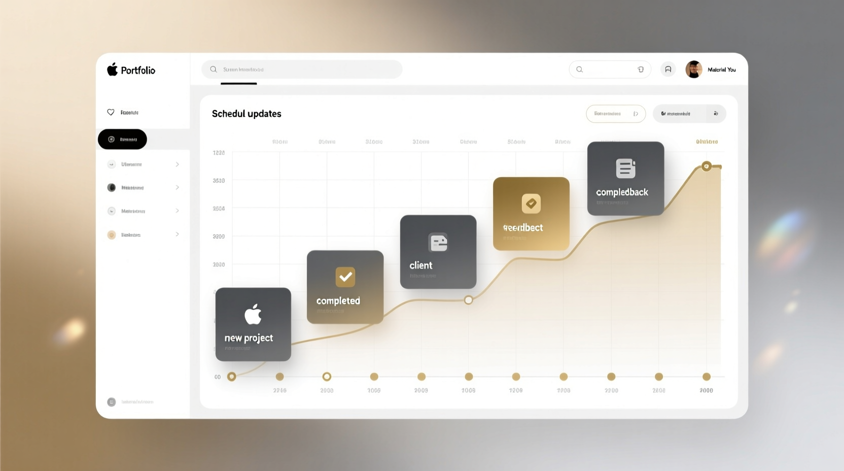 schedule updates to your professional portfolio