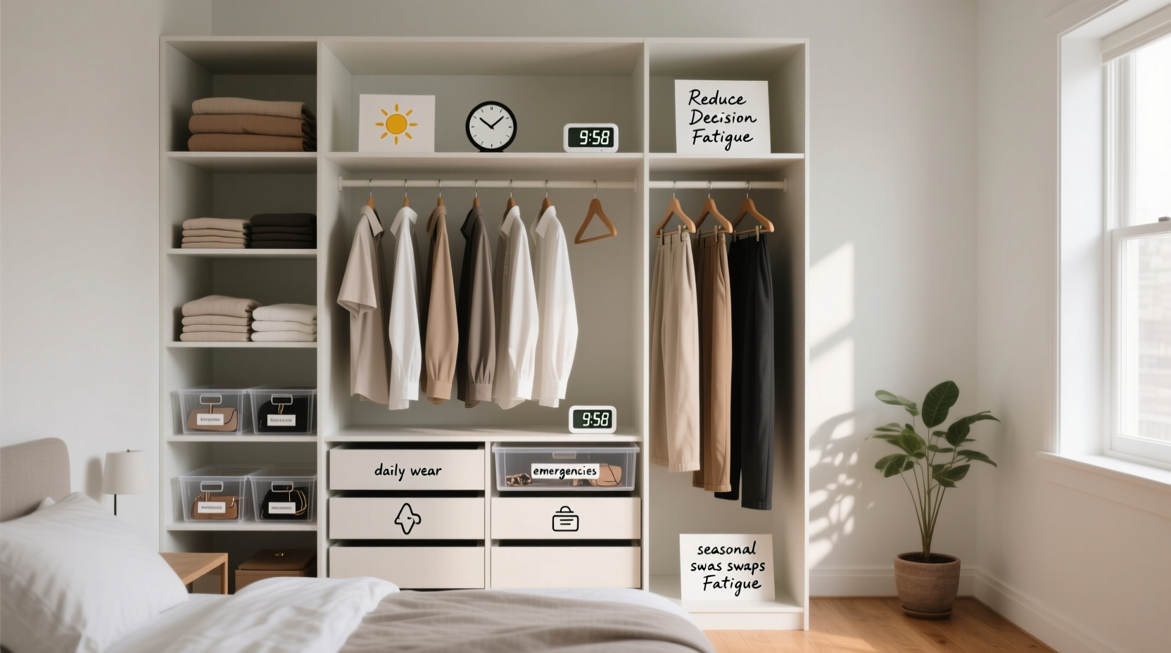 closet organization tips personality over planets