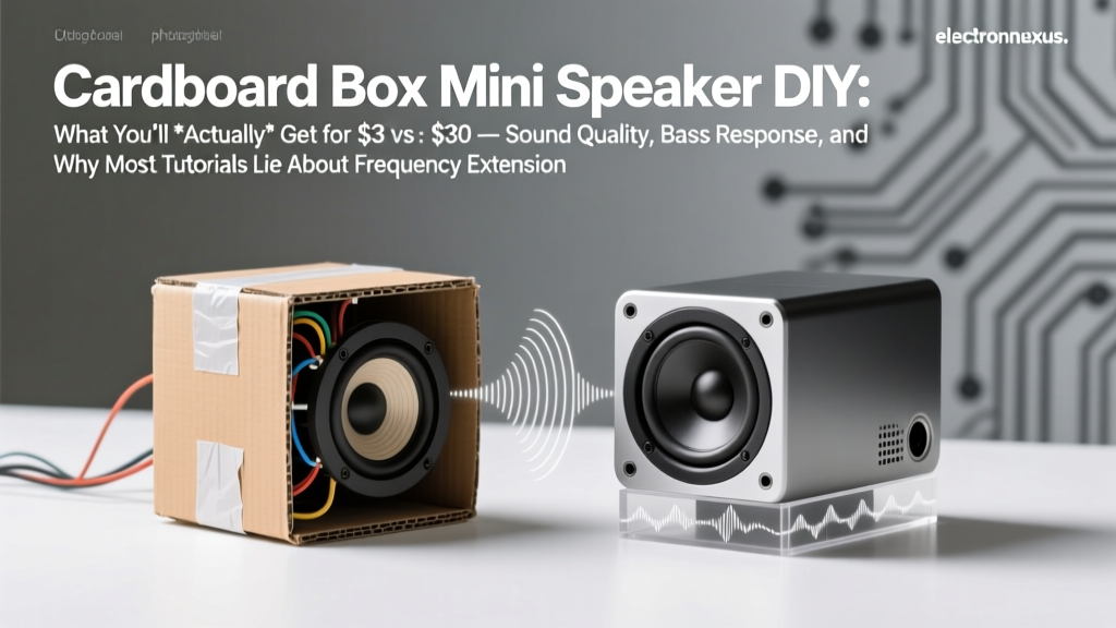 Cardboard Box Mini Speaker DIY: What You’ll *Actually* Get for $3 vs. $30 — Sound Quality, Bass Response, and Why Most Tutorials Lie About Frequency Extension
