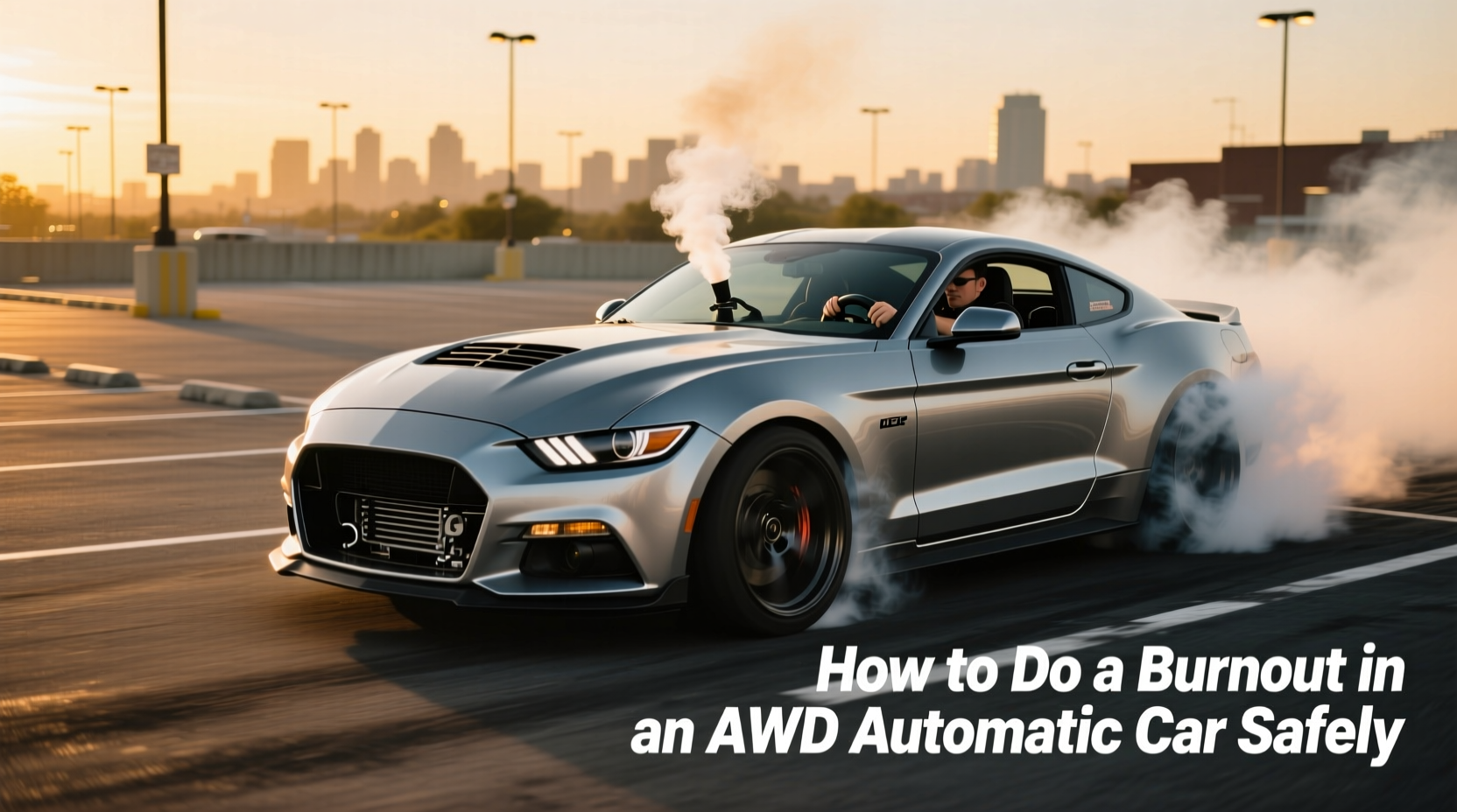 how to do a burnout in an awd automatic car
