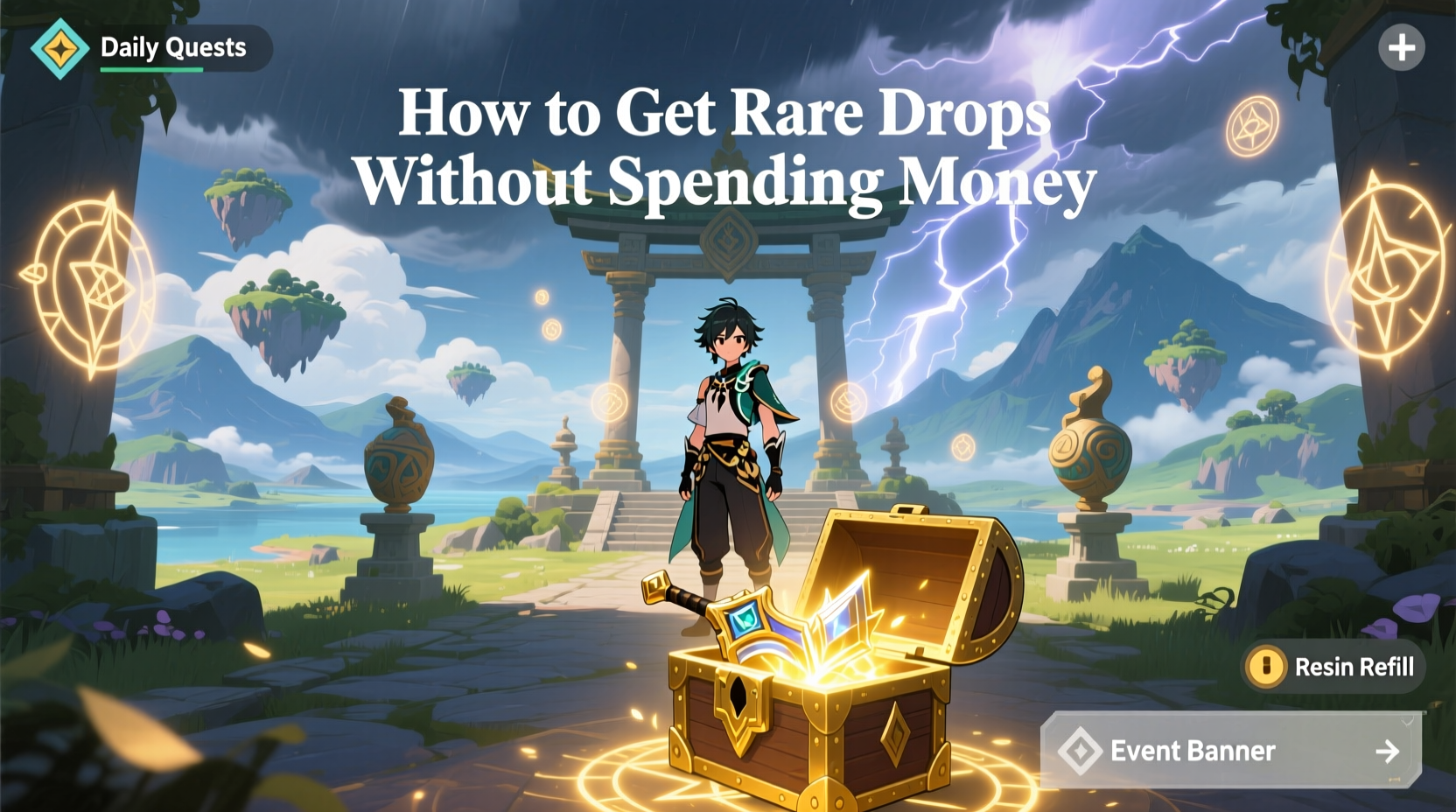 how to get rare drops in genshin impact without spending money