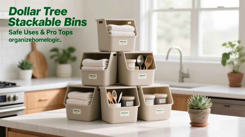 Dollar Tree Stackable Bins: Safe Uses & Pro Tips