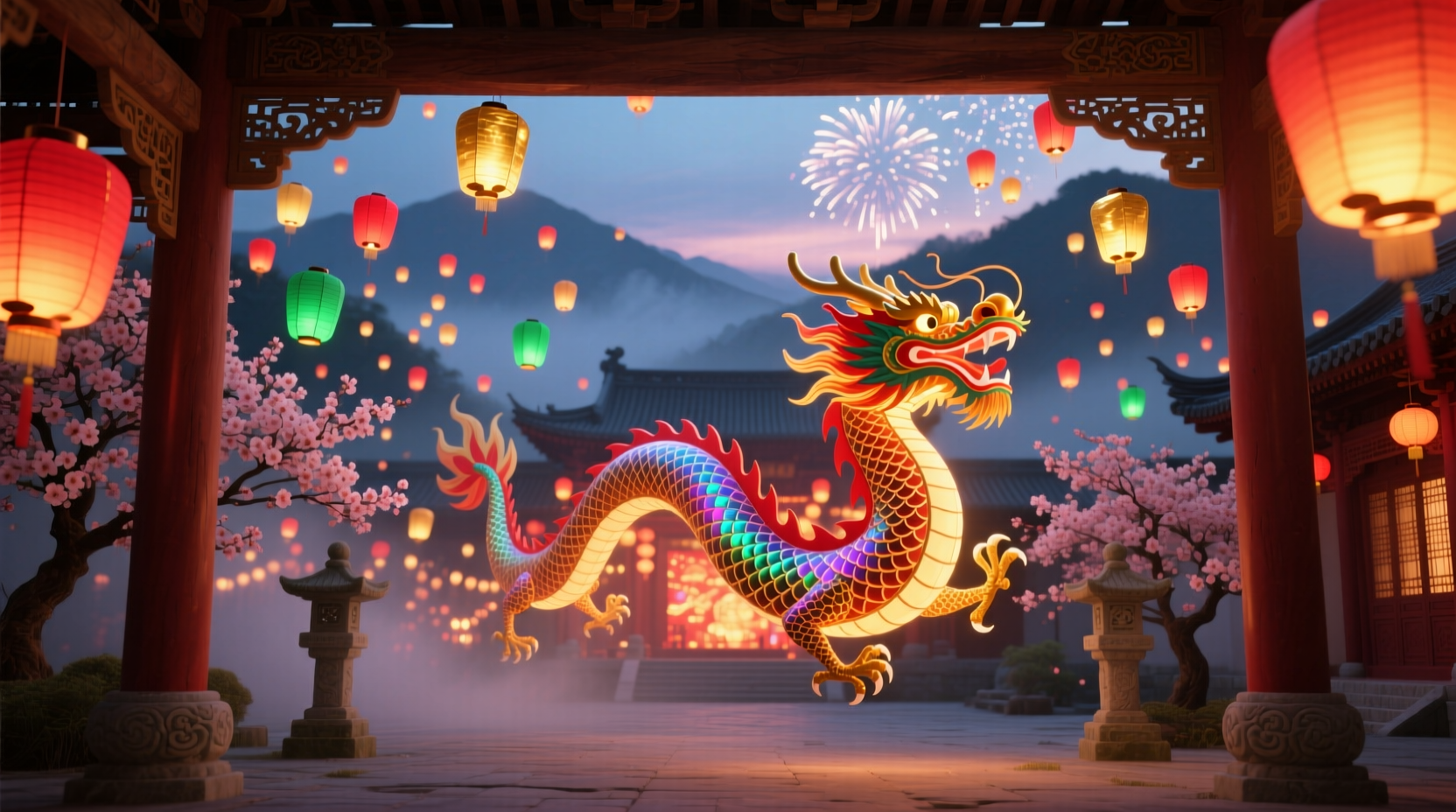 set a new years homepage