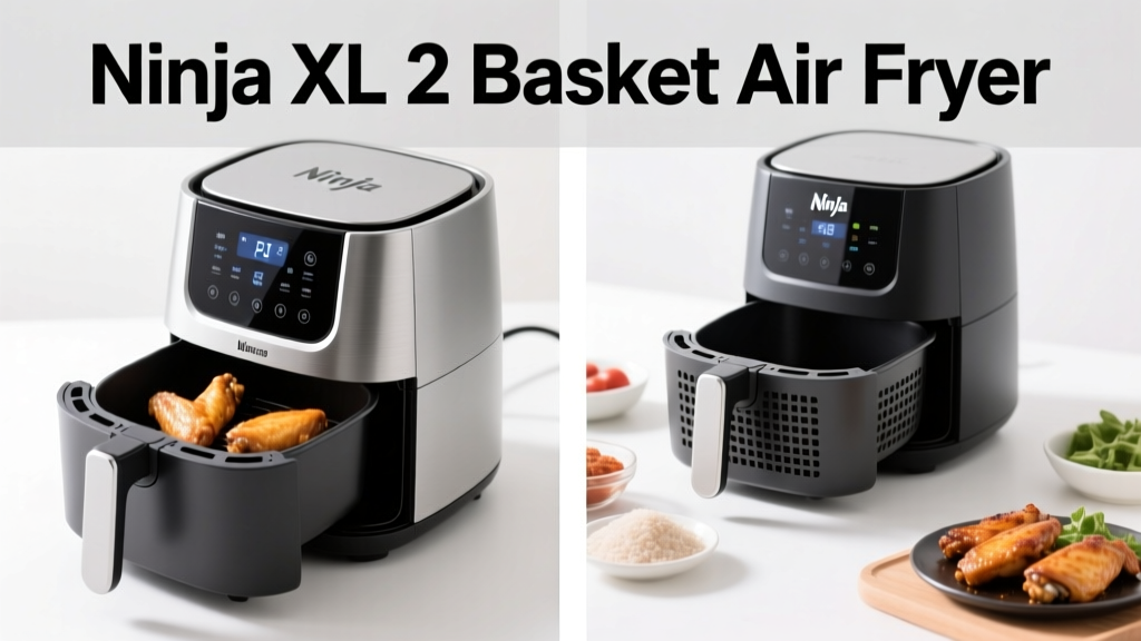 Ninja XL 2 Basket Air Fryer Review & How It Works