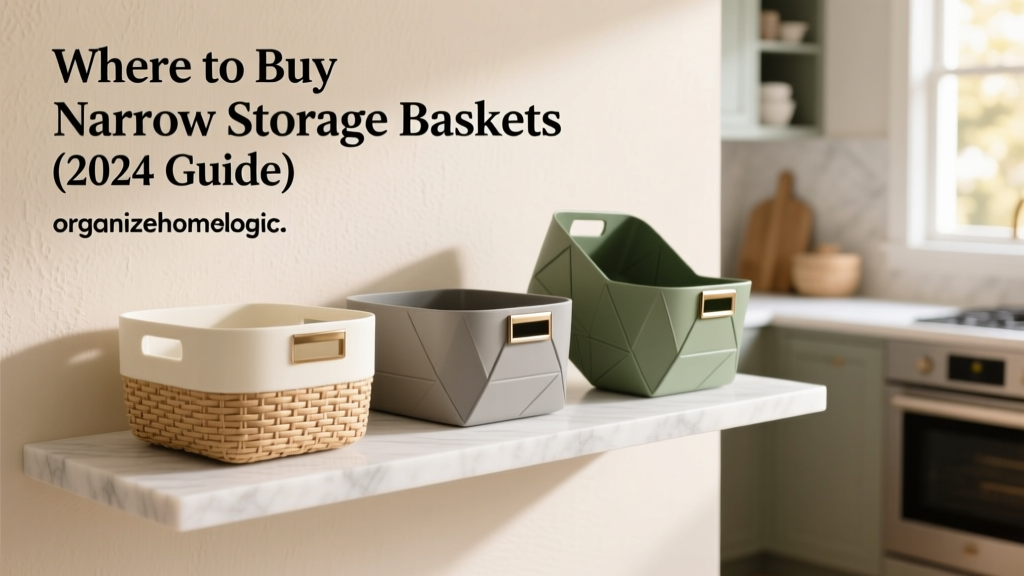 Where to Buy Narrow Storage Baskets (2024 Guide)