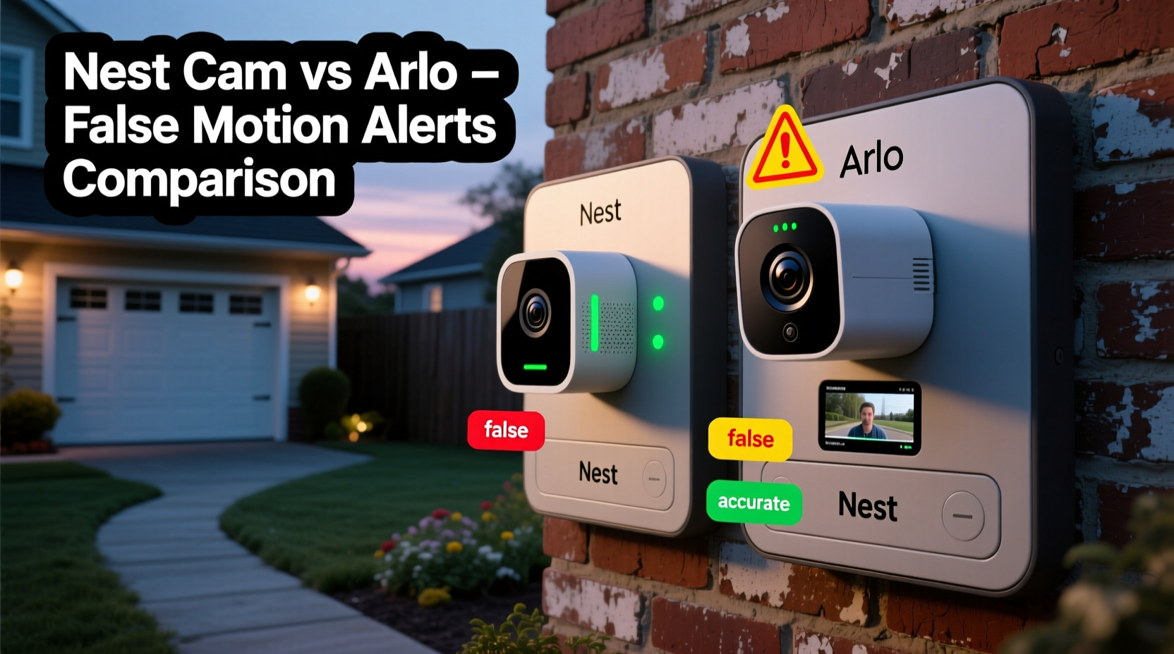 nest cam vs arlo which security camera has fewer false motion alerts