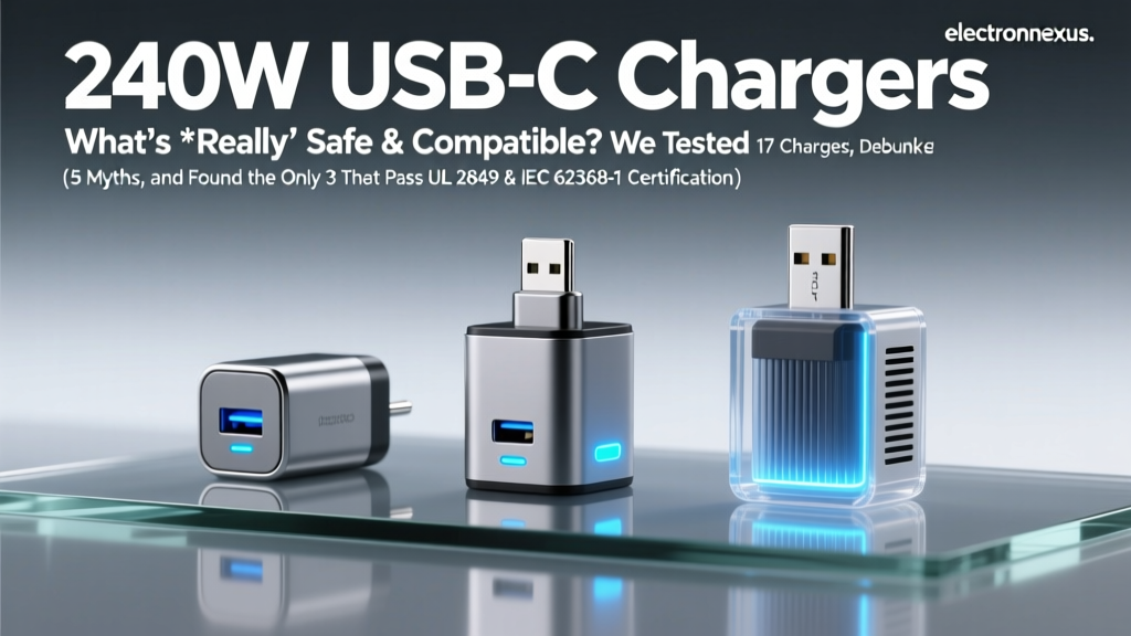 240W USB-C Chargers: What’s *Really* Safe & Compatible? We Tested 17 Chargers, Debunked 5 Myths, and Found the Only 3 That Pass UL 2849 & IEC 62368-1 Certification