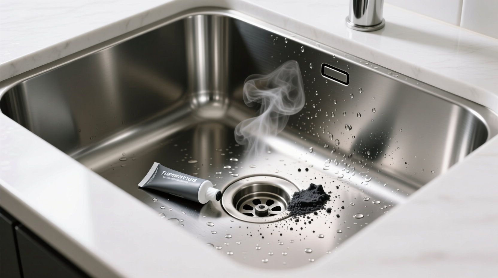 is activated charcoal toothpaste safe for stainless steel sinks
