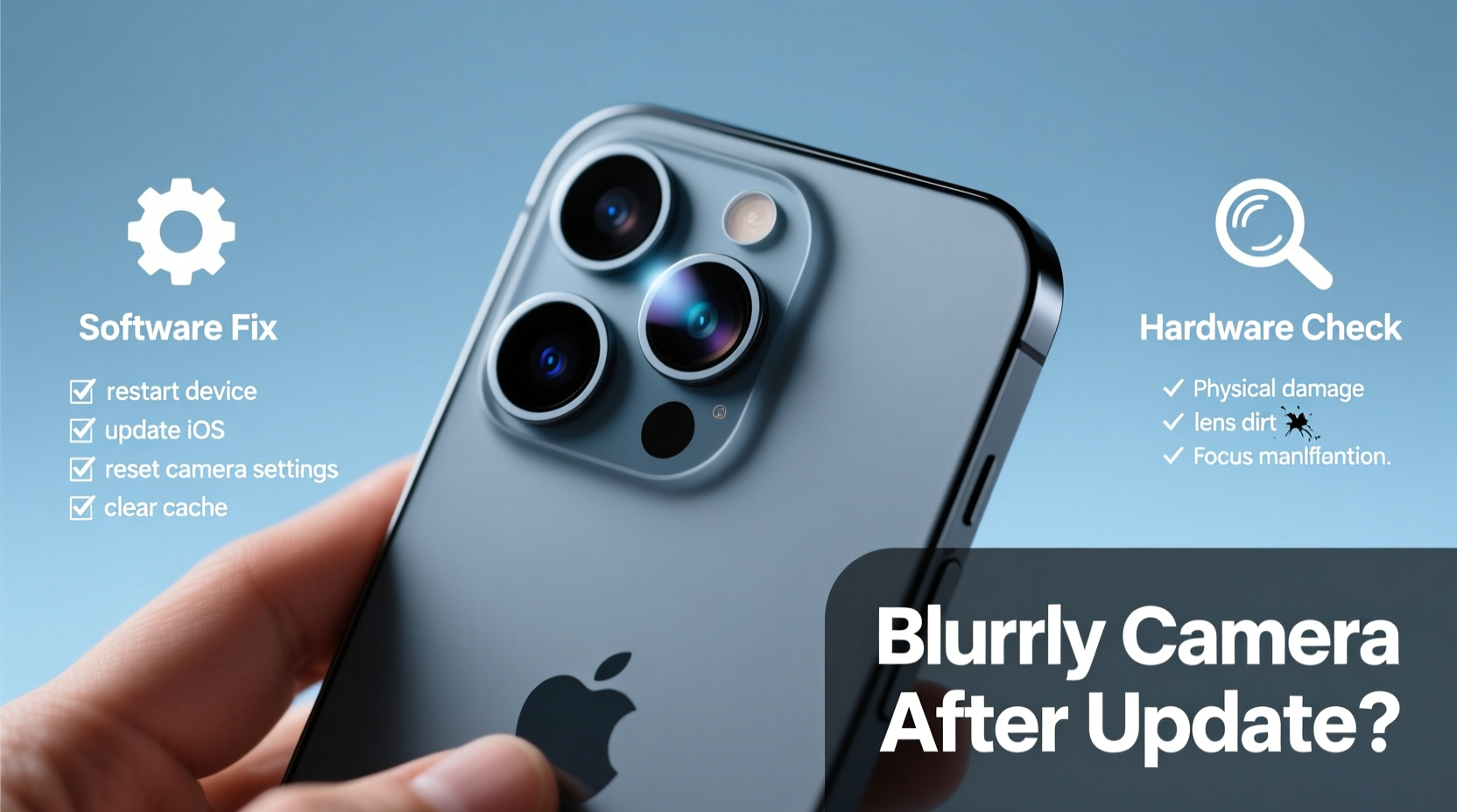 iphone camera blurry after updating is it software or hardware and how to fix