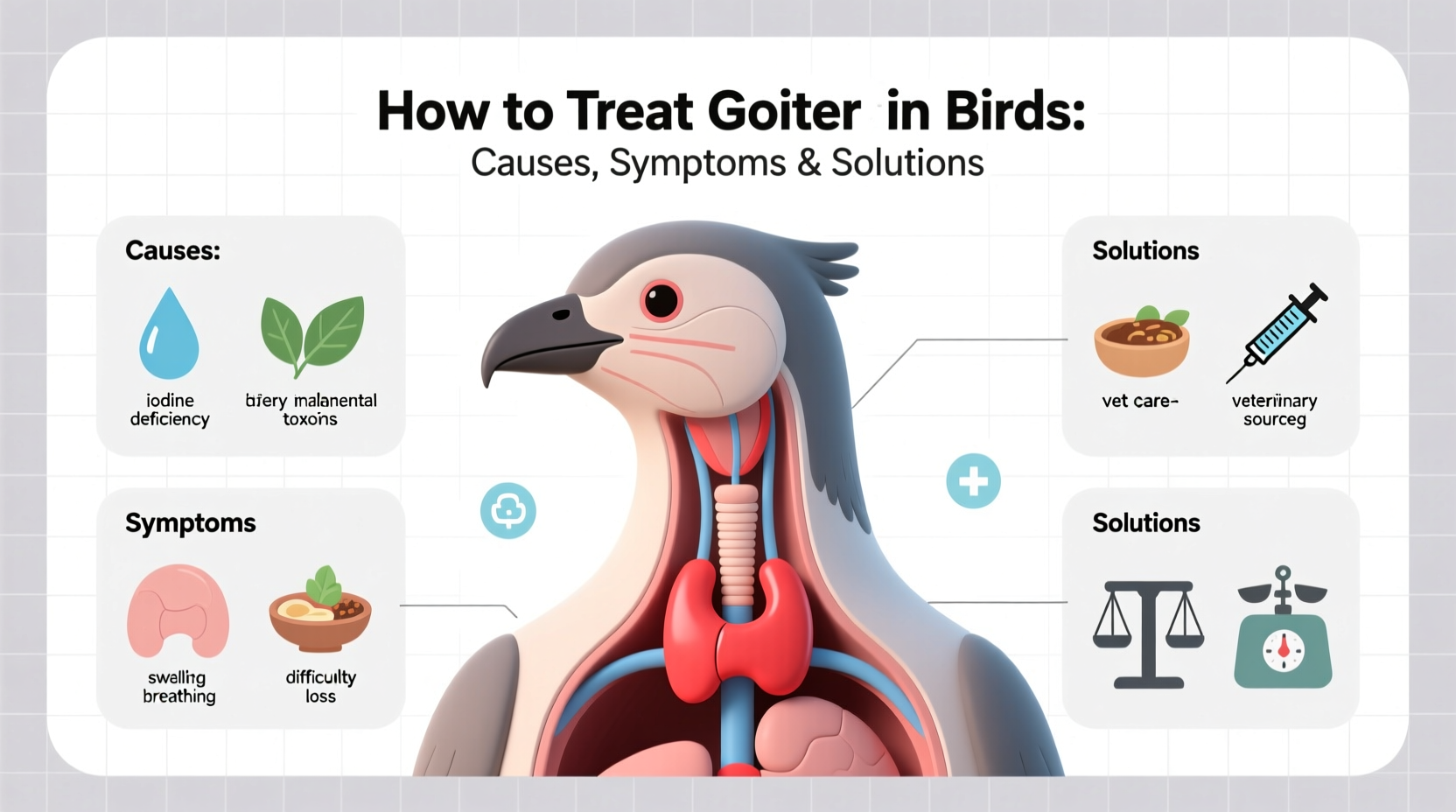 how to treat goiter in birds