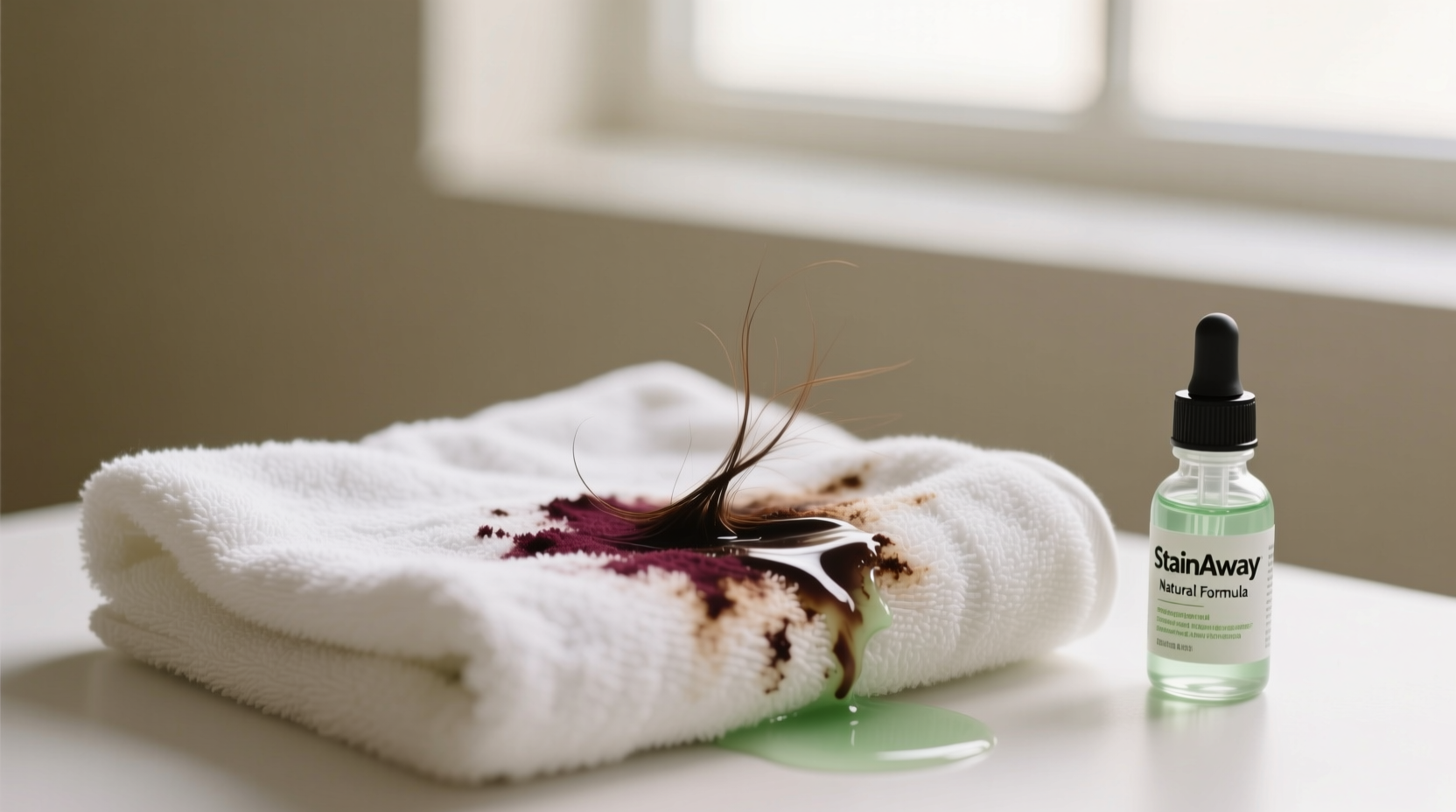 how to remove dried hair dye stains from towels