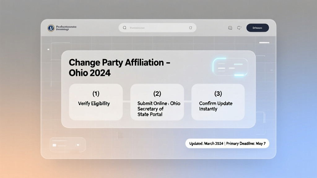 How to Change Party Affiliation in Ohio (2026)