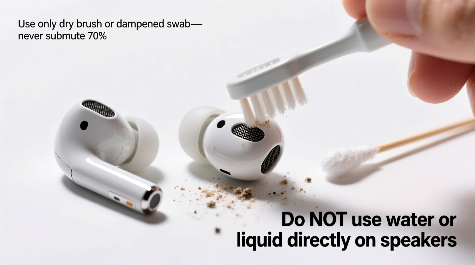 how to safely clean your airpod speakers without damaging the mesh