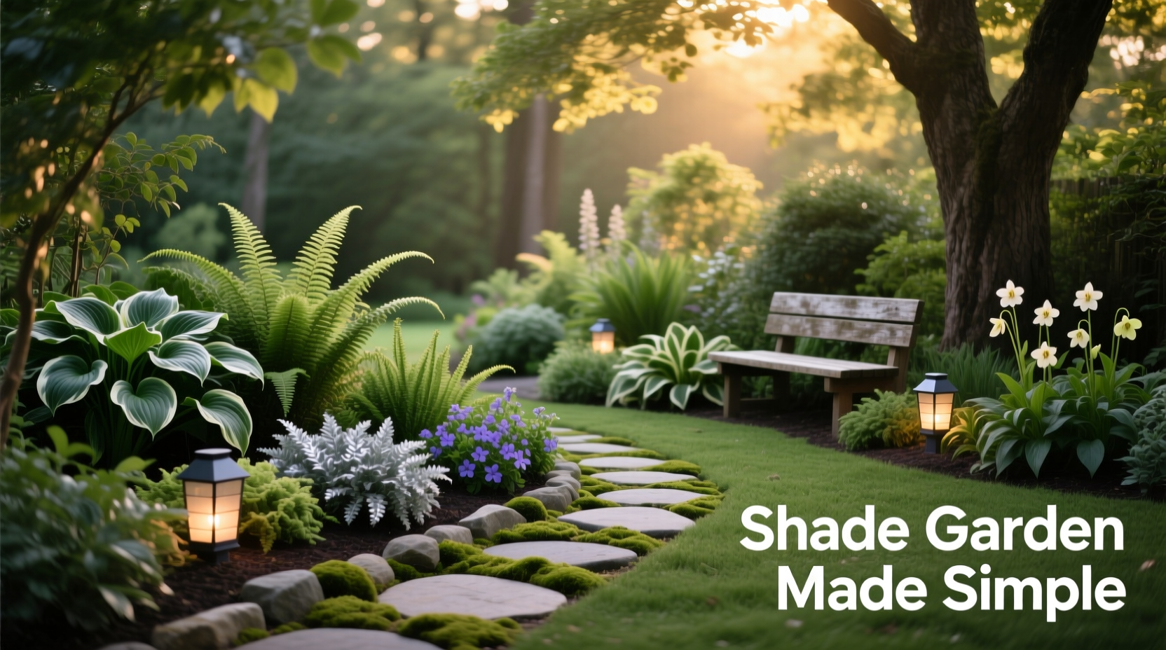how to create a low maintenance garden for beginners with shady yards