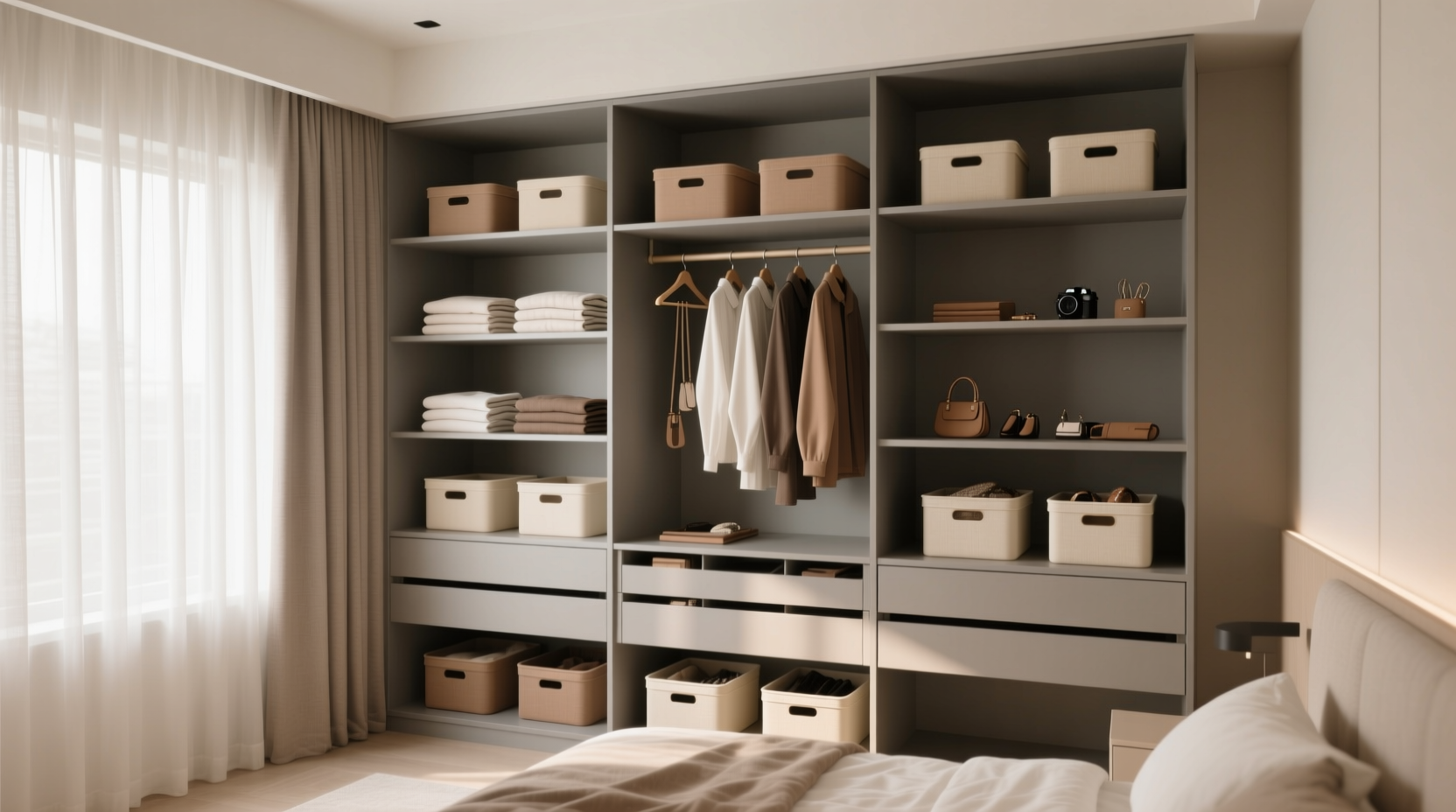 shared closet organization without yelling