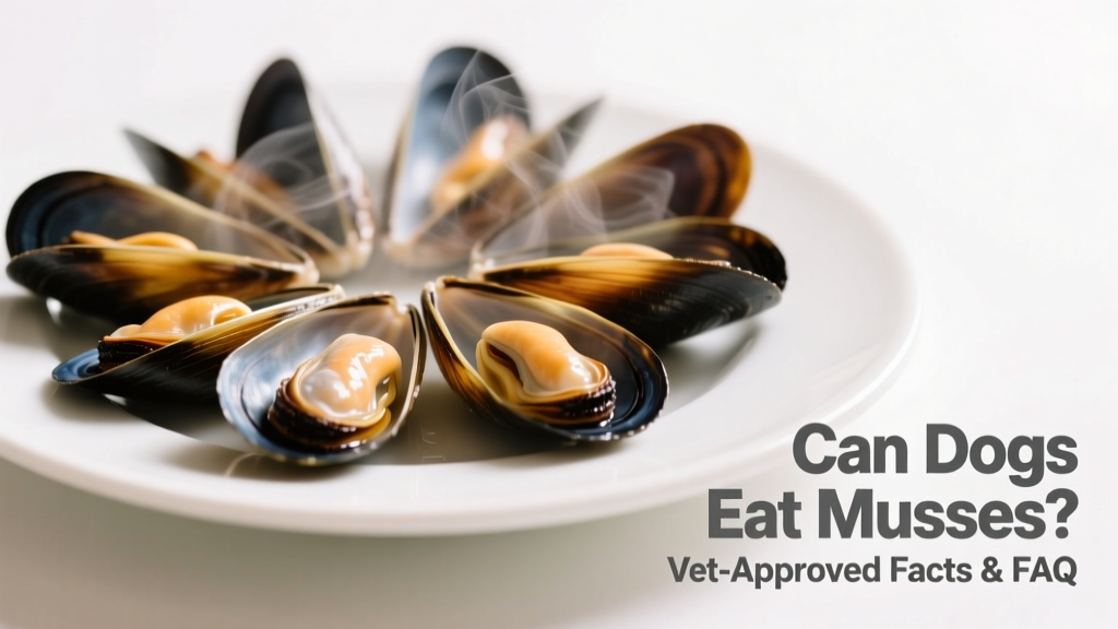 Steamed mussels opened and removed from shells, placed on a plain white plate