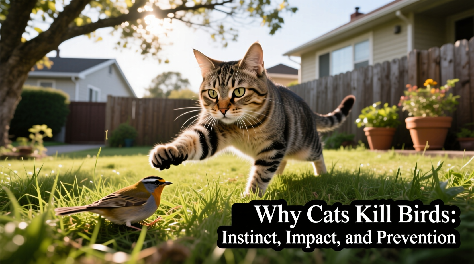 why do cats kill birds