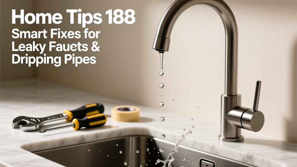 Home Tips 188: Smart Fixes for Leaky Faucets & Dripping Pipes