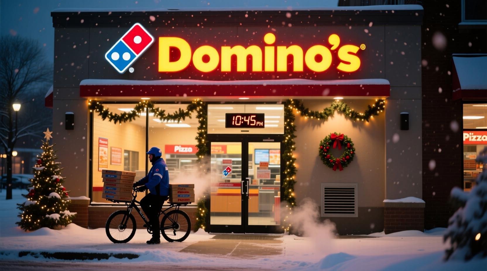 what time does dominos close on christmas eve