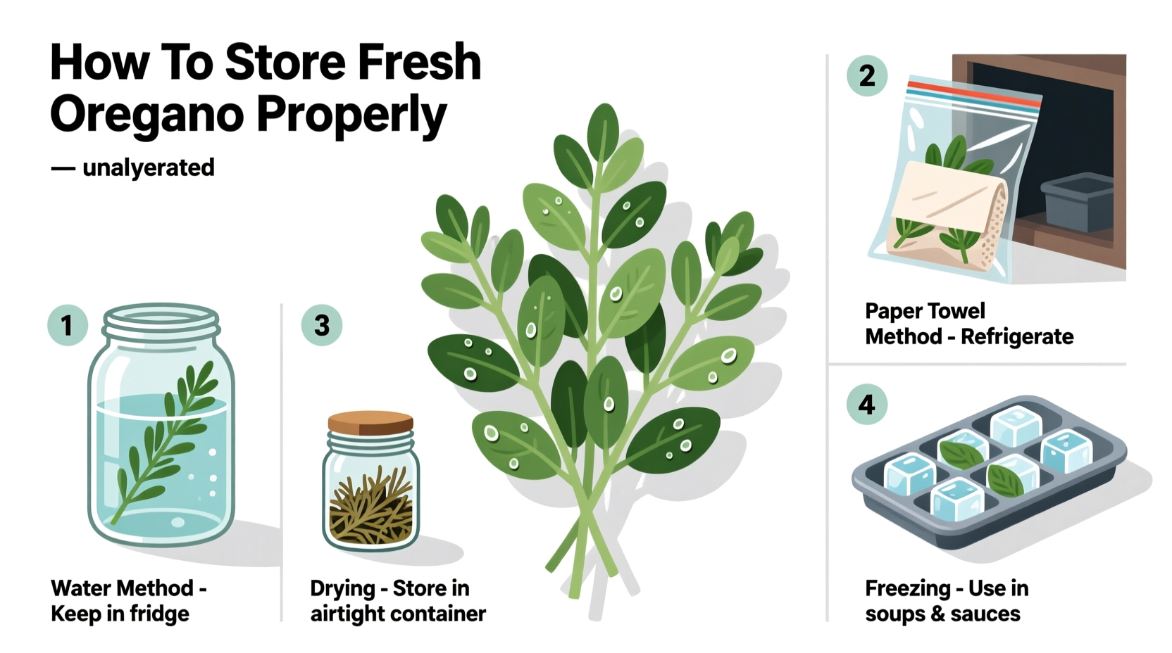 Store Fresh Oregano 3 Ways | TheHomeSprouts