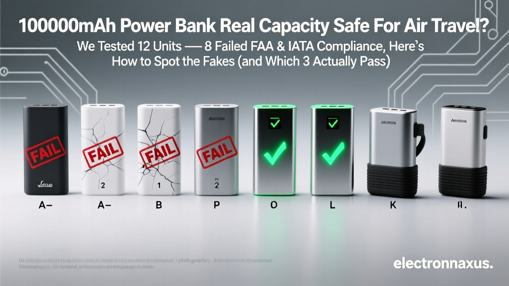 100000mAh Power Bank Real Capacity Safe For Air Travel? We Tested 12 Units — 8 Failed FAA & IATA Compliance, Here’s How to Spot the Fakes (and Which 3 Actually Pass)