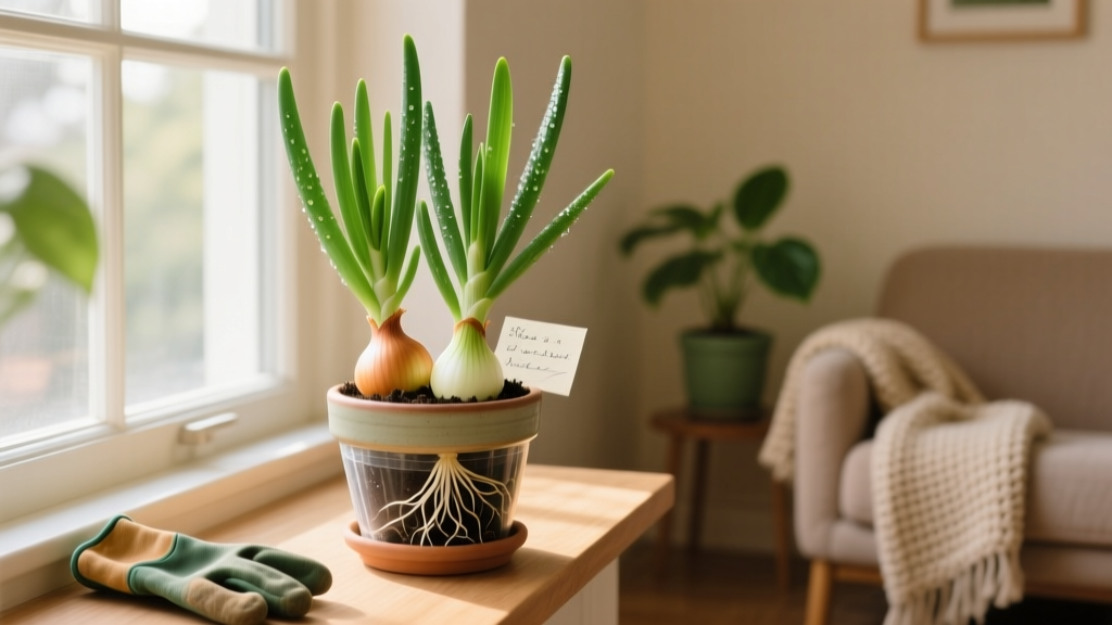 Grow Onions Indoors from Scraps—Succulent Method