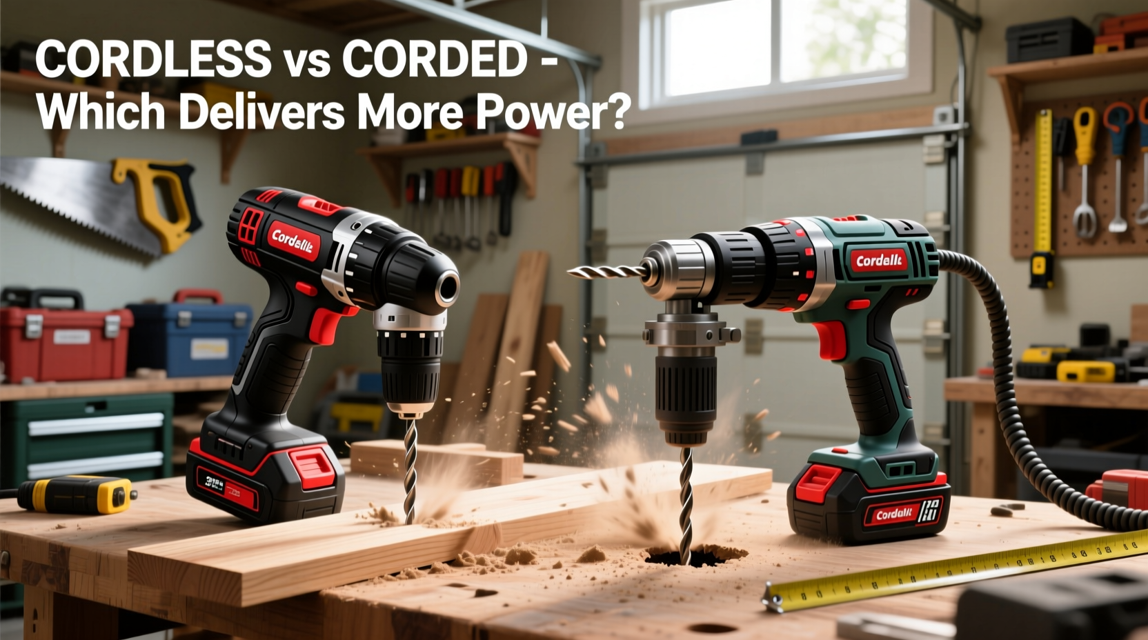 cordless drill vs corded which delivers more power for home diy projects
