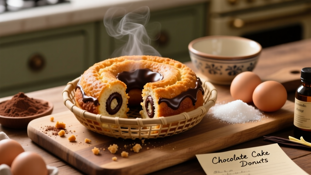 Air Fryer Chocolate Cake Donuts (Crispy & Light!)