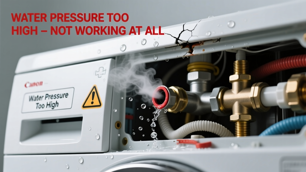 Water Pressure Too High — Not Working at All