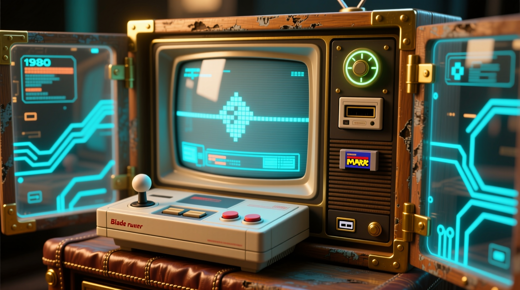 build an all in one retro gaming console inside an old