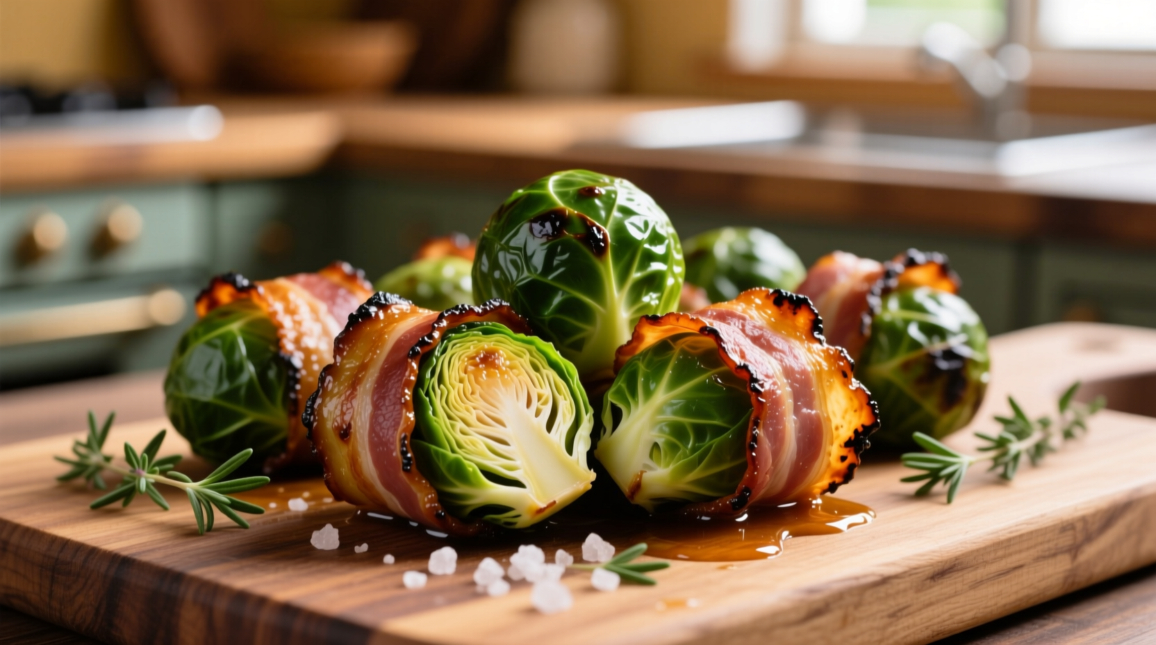 bacon wrapped brussels sprouts