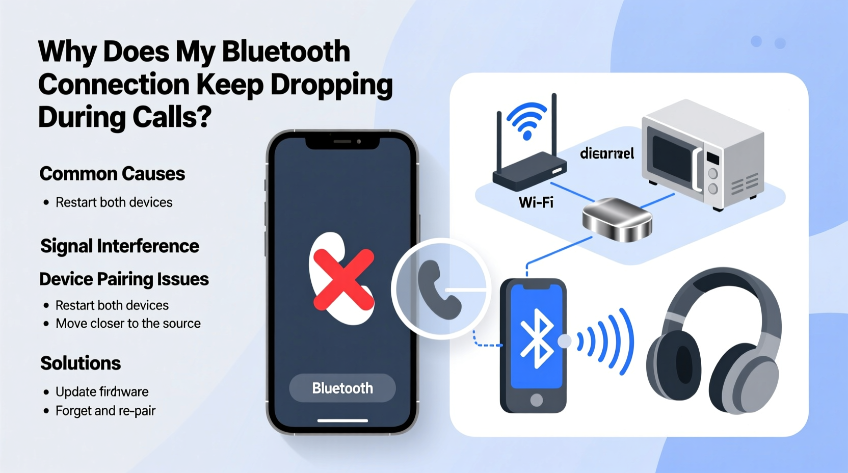 why does my bluetooth connection keep dropping during calls