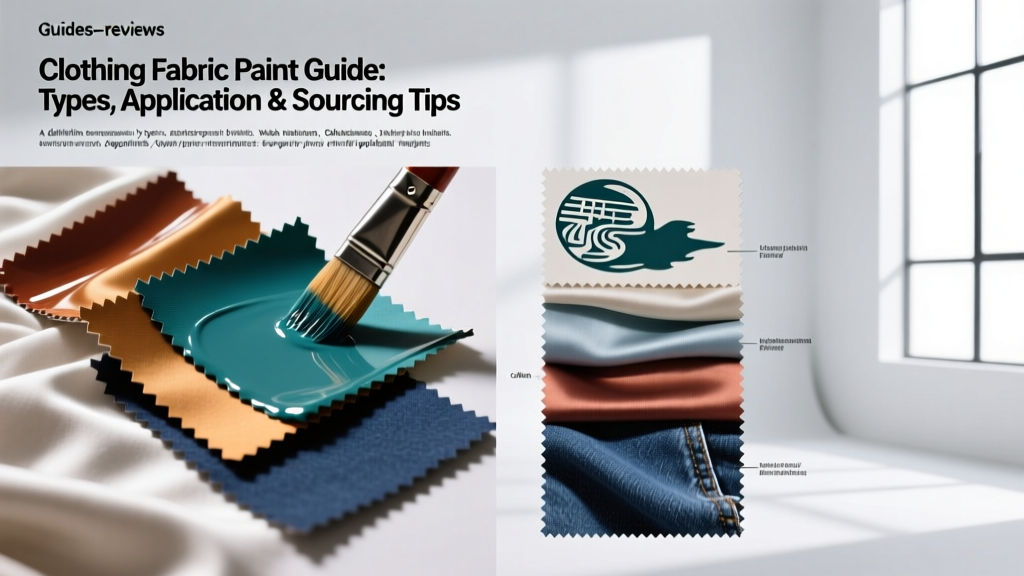Clothing Fabric Paint Guide: Types, Application & Sourcing Tips