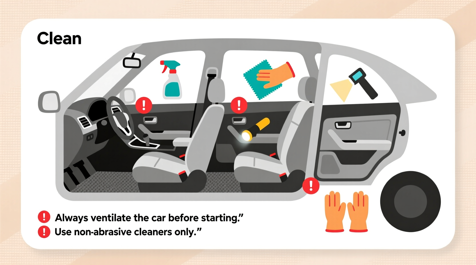 how to remove mold from car interior