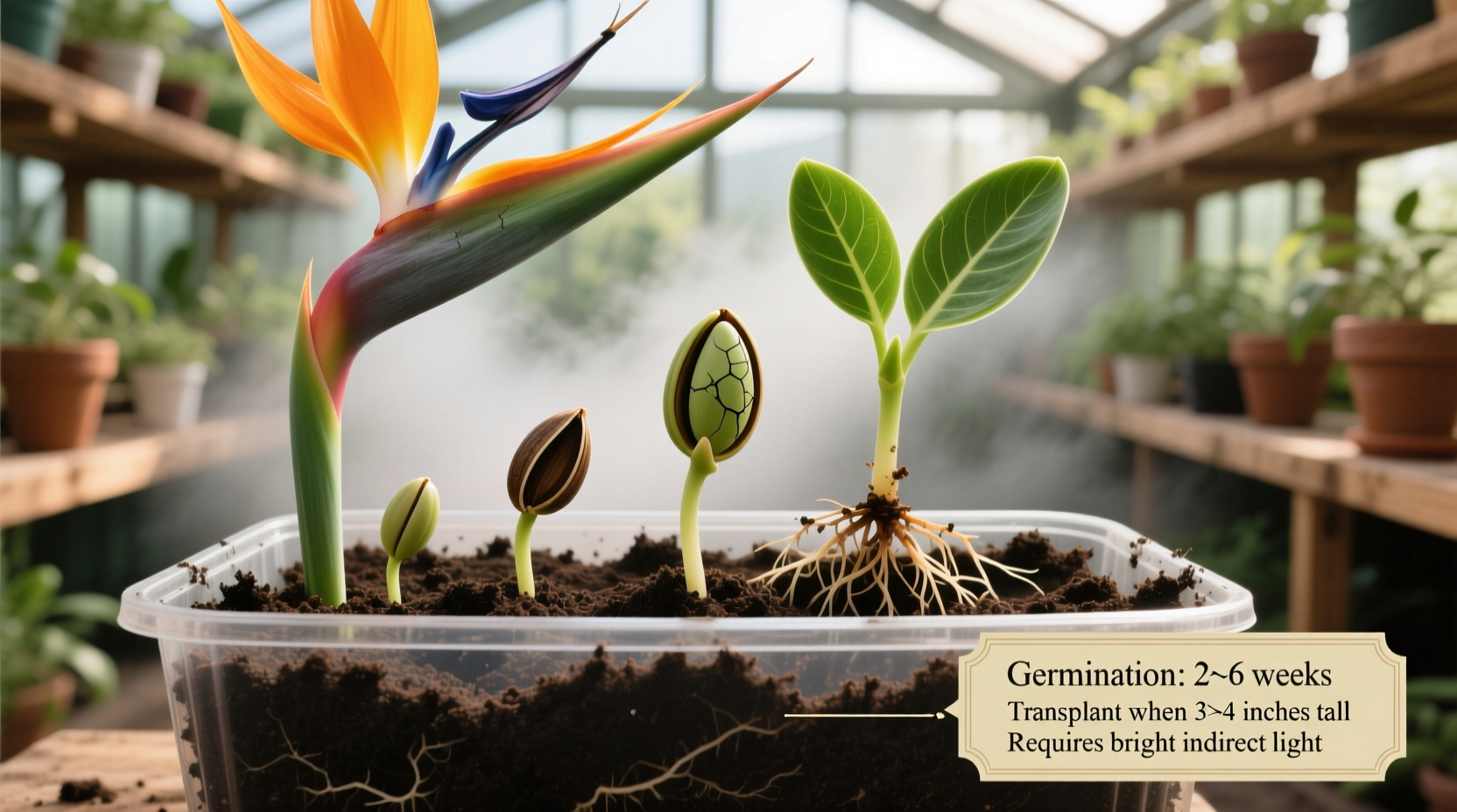 how to grow bird of paradise from seed