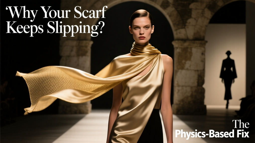 Why Your Scarf Keeps Slipping—And the Physics-Based Fix