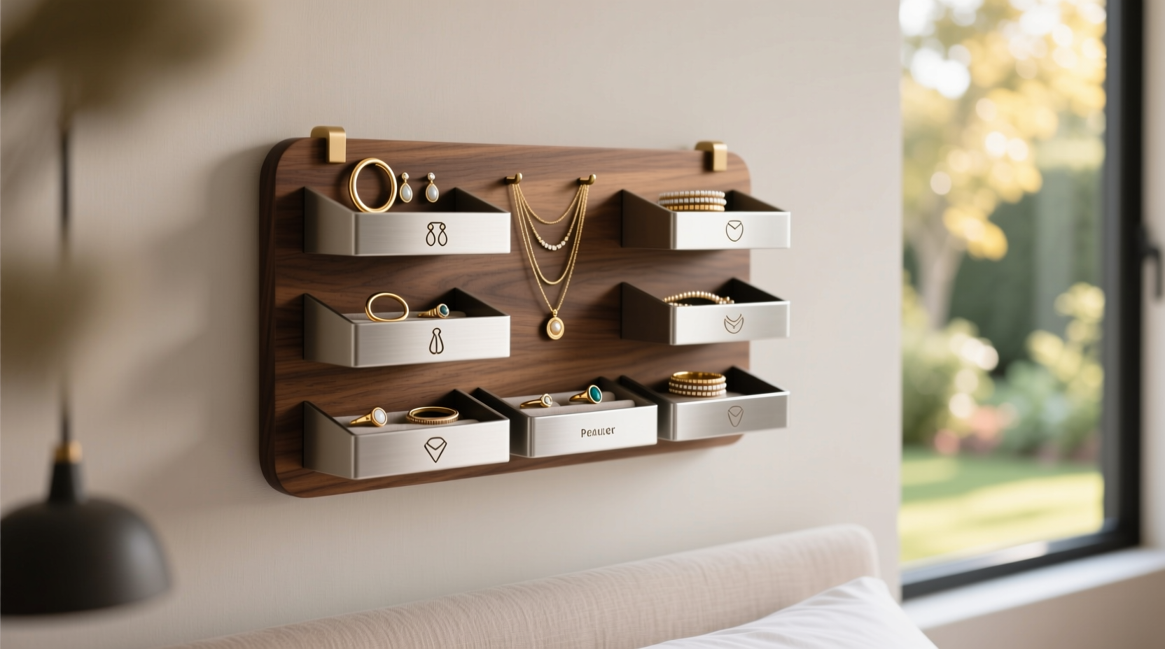 hanging jewelry organizer removable vs fixed