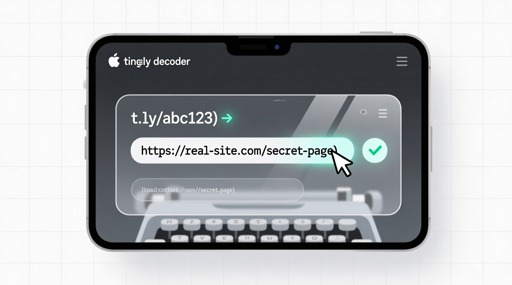 tinyurl decoder displays the real addresses behind shru